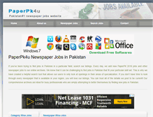 Tablet Screenshot of paperpk4u.com